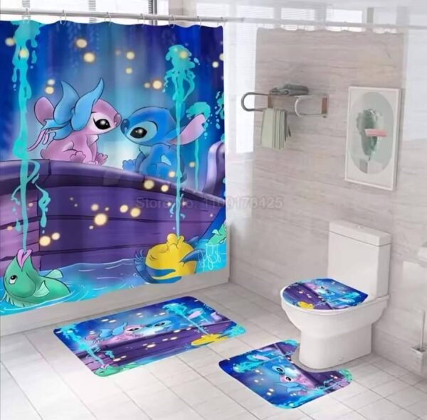 MTGS- SET DE TAPETES PARA BAÑO "STITCH" (1 SET) - Imagen 7