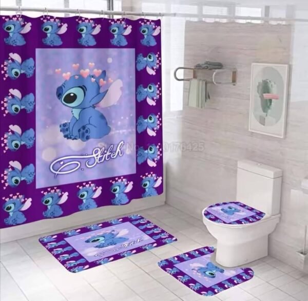 MTGS- SET DE TAPETES PARA BAÑO "STITCH" (1 SET) - Imagen 8