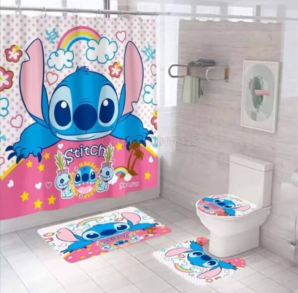 MTGS- SET DE TAPETES PARA BAÑO "STITCH" (1 SET) - Imagen 11