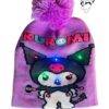 24BB4- GORRO DE KUROMI CON LUZ LED (1PZA)