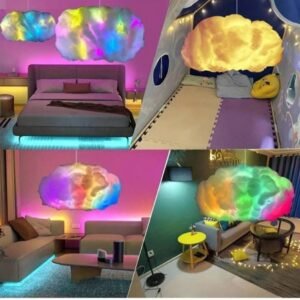 6694- NUBE CON LUZ LED Y QR (1 PZA)