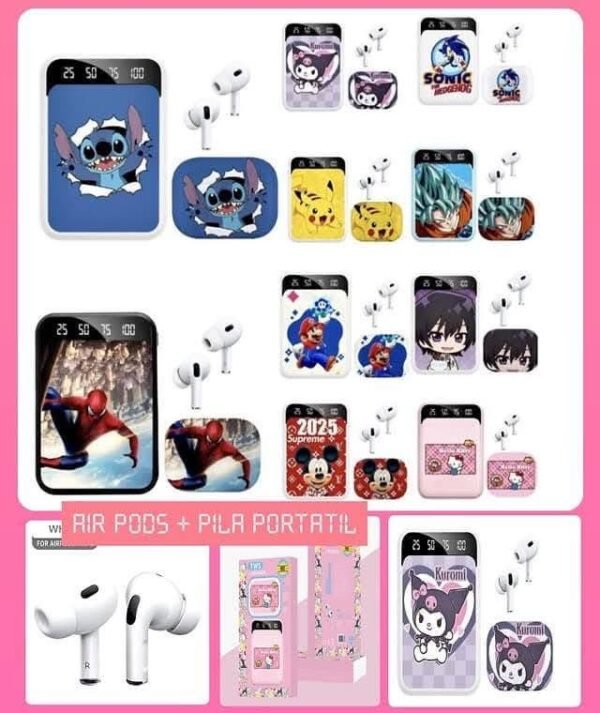 90583- SET DE POWER BANK CON AUDIFONOS (1 SET) - Imagen 3