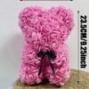 CQ02000- OSO DE ROSAS ARTIFICIALES CON CAJA DE REGALO Y LUZ LED (1 PZA)