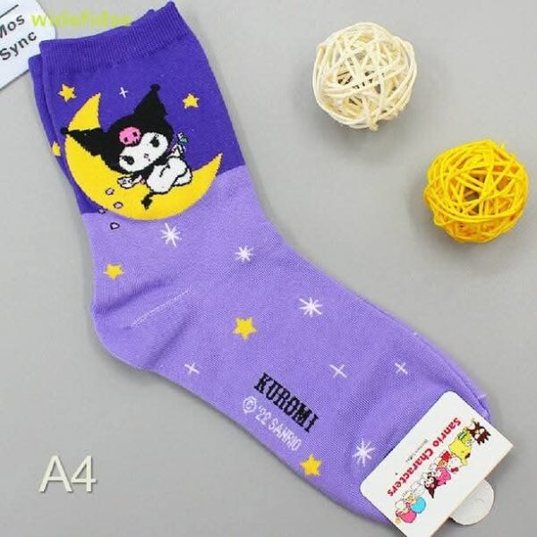 LU3466/LU3465- SET DE 5 CALCETINES CON DISEÑO DE SANRIO (1 SET) - Imagen 5