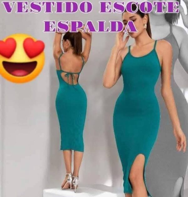 QTY20 - VESTIDO PARA DAMA TIPO BUMSTER CON TIRANTES (1 PZA) - Imagen 2