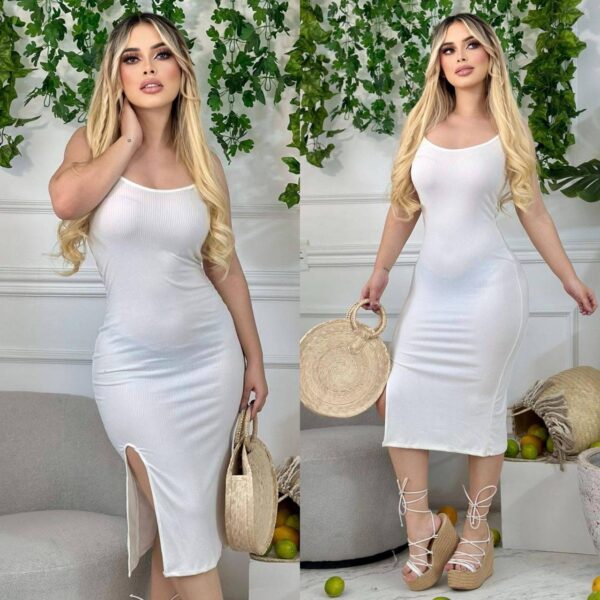 QTY20 - VESTIDO PARA DAMA TIPO BUMSTER CON TIRANTES (1 PZA) - Imagen 5