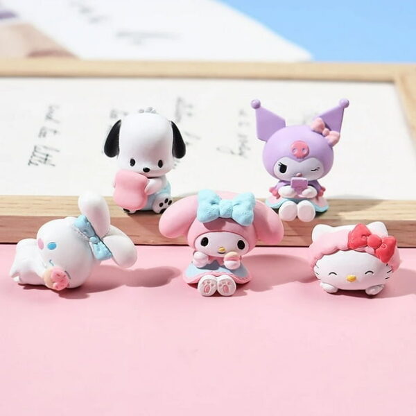 LU4274- SET DE 5 MINIFIGURAS SANRIO 50 ANIVERSARIO (1 SET) - Imagen 2