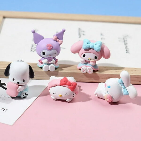 LU4274- SET DE 5 MINIFIGURAS SANRIO 50 ANIVERSARIO (1 SET) - Imagen 3