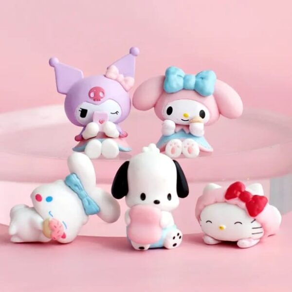 LU4274- SET DE 5 MINIFIGURAS SANRIO 50 ANIVERSARIO (1 SET)