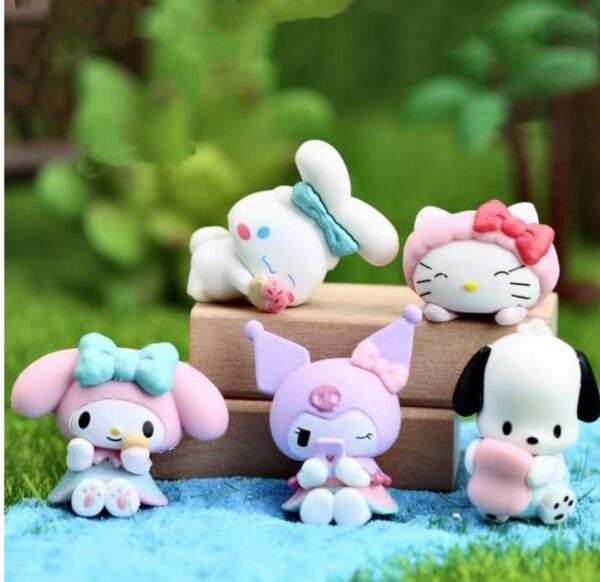 LU4274- SET DE 5 MINIFIGURAS SANRIO 50 ANIVERSARIO (1 SET) - Imagen 7