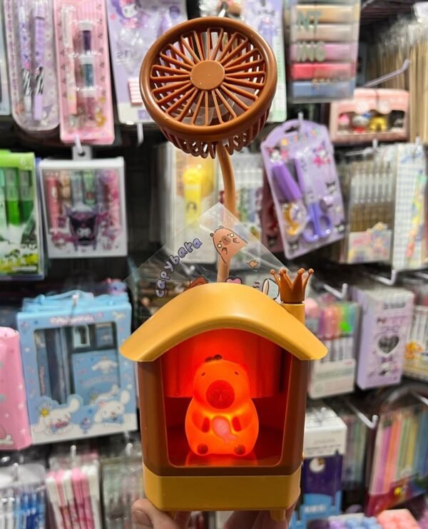 SKG12 - LAMPARA/SACAPUNTAS CON VENTILADOR ''CAPIBARA'' (1 PZA) - Imagen 3
