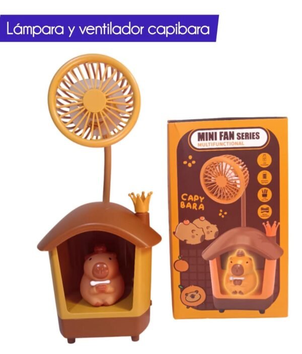 SKG12 - LAMPARA/SACAPUNTAS CON VENTILADOR ''CAPIBARA'' (1 PZA) - Imagen 2