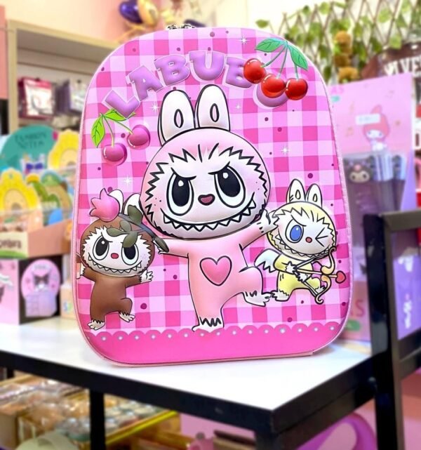 666 - MOCHILA "LABUBU" PARA KINDER CON LUZ LED (1 PZA) - Imagen 3