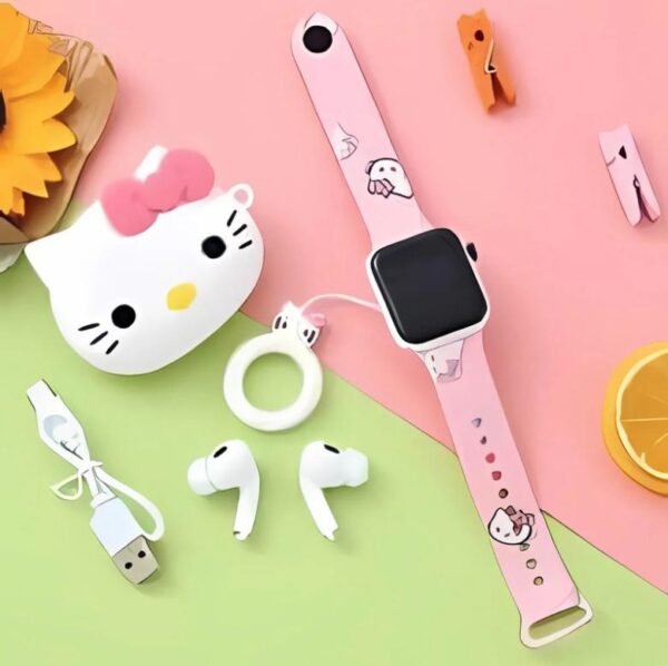 90624 - AUDIFONOS AIRPODS CON RELOJ Y FUNDA DE PERSONAJES (1 PZA) - Imagen 3