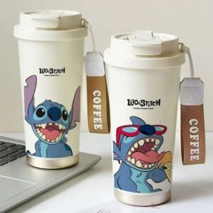 24CFB002 - TERMO PREMIUM DE "STITCH/LABUBU/SANRIO" CON LLAVERO (1 PZA)