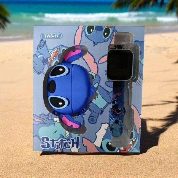 90624 - AUDIFONOS AIRPODS CON RELOJ Y FUNDA DE PERSONAJES (1 PZA) - Imagen 2