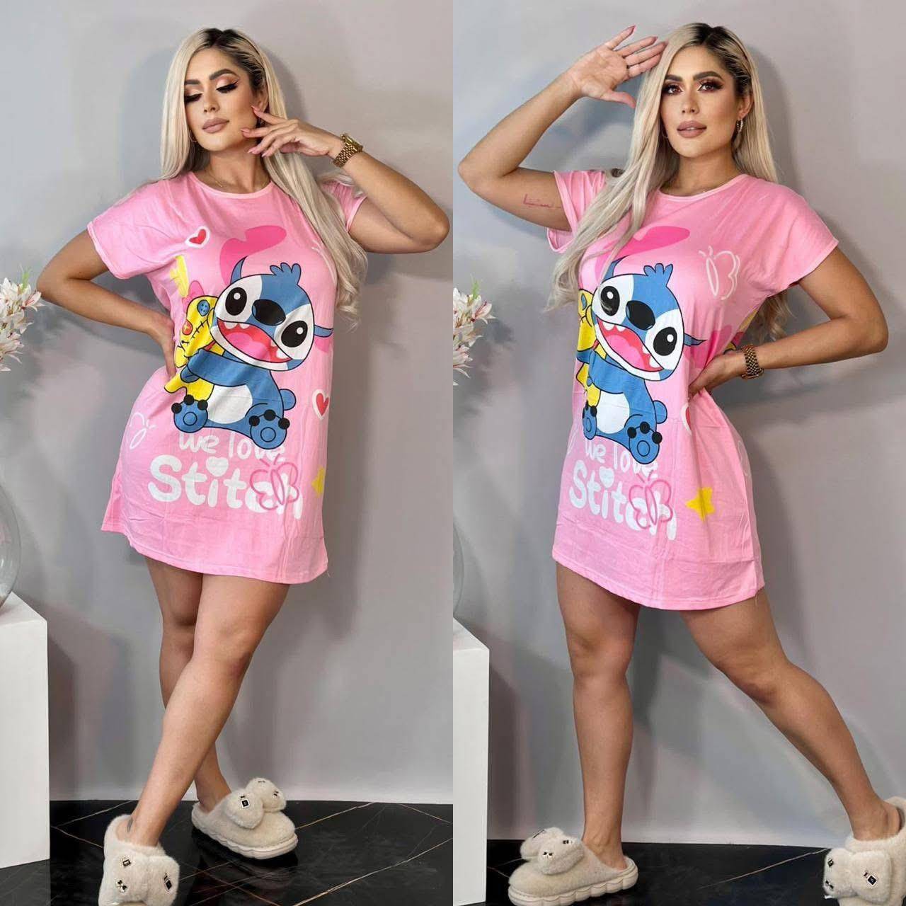 ASP1058 - PIJAMA X "STITCH Y ANGELA" TIPO BLUSON (1 PZA)