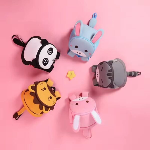 HHH316 - MOCHILA "ANIMAL'S" CON CORREA PARA KINDER (1 PZA) - Imagen 5