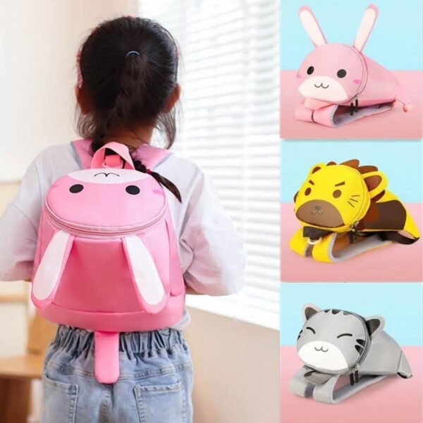HHH316 - MOCHILA "ANIMAL'S" CON CORREA PARA KINDER (1 PZA) - Imagen 2
