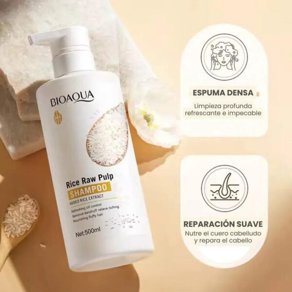 BQY51827 - SHAMPOO DE ARROZ X BIOAQUA (1 PZA)