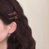 25E-57 - PRENDEDOR PARA CABELLO CHERRY/STRAWBERRY POR DOCENA (12 PIEZAS)