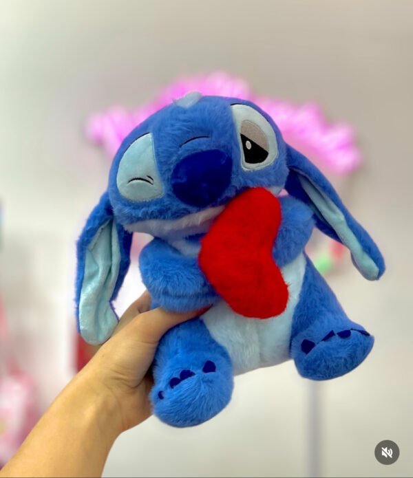 0135 - PELUCHE X "STITCH Y ANGELA" CON CORAZON (1 PZA)