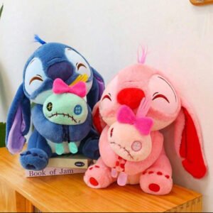 0137 - PELUCHE X "STITCH Y ANGELA" CON MUÑECA "TRAPOS" (1 PZA)