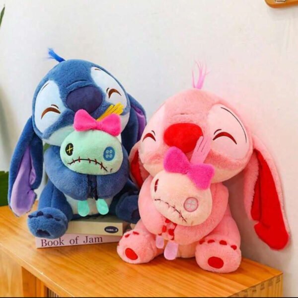 0137 - PELUCHE X "STITCH Y ANGELA" CON MUÑECA "TRAPOS" (1 PZA)