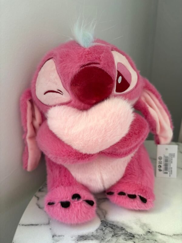 0135 - PELUCHE X "STITCH Y ANGELA" CON CORAZON (1 PZA) - Imagen 5