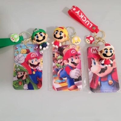 SA282 -  TARJETERO DE "MARIO BROSS" CON LLAVERO (1 PZA)