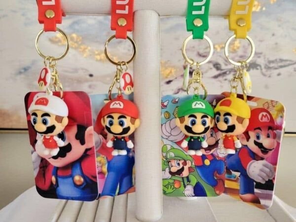 SA282 -  TARJETERO DE "MARIO BROSS" CON LLAVERO (1 PZA) - Imagen 4