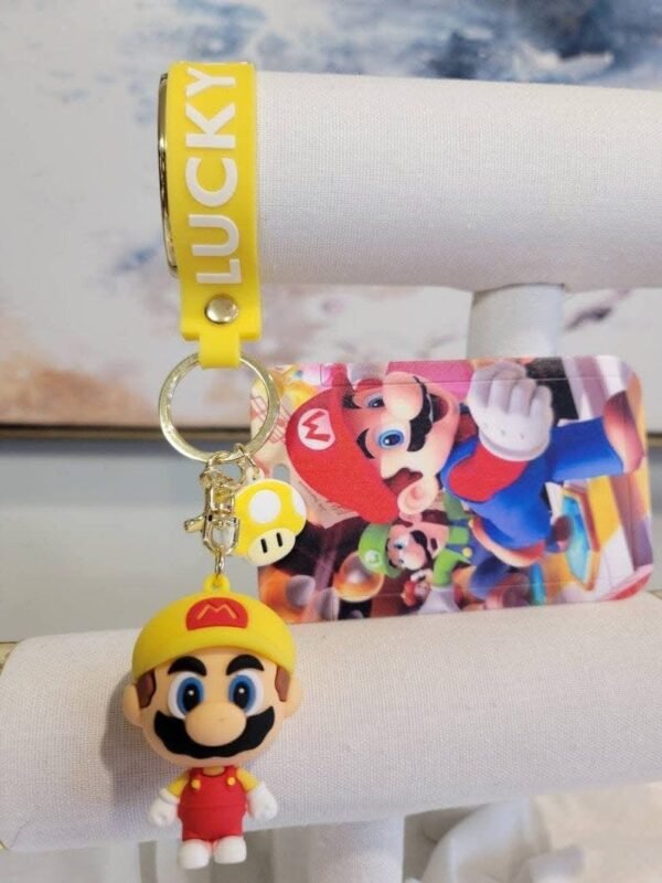 SA282 -  TARJETERO DE "MARIO BROSS" CON LLAVERO (1 PZA) - Imagen 5