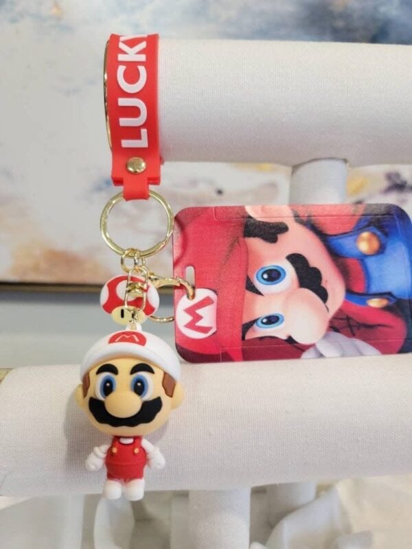 SA282 -  TARJETERO DE "MARIO BROSS" CON LLAVERO (1 PZA) - Imagen 3