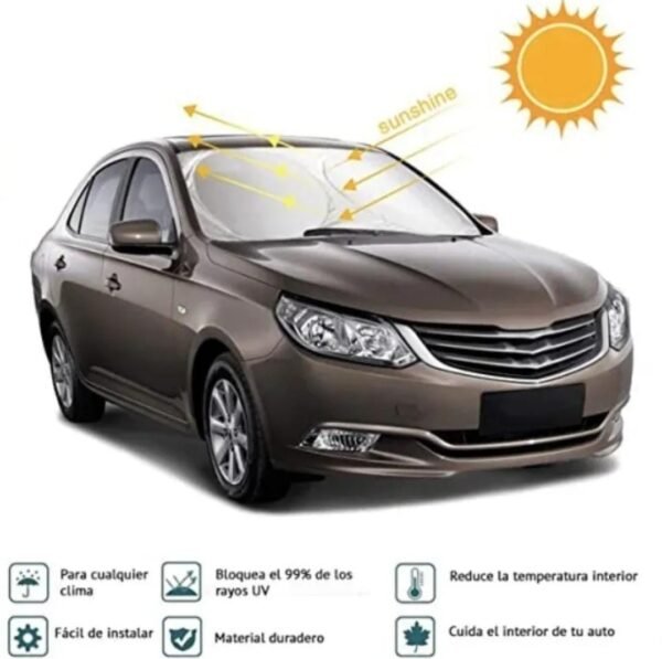 HY914 - PARASOL COLOR NEGRO PARA AUTO (1 PZA) - Imagen 2