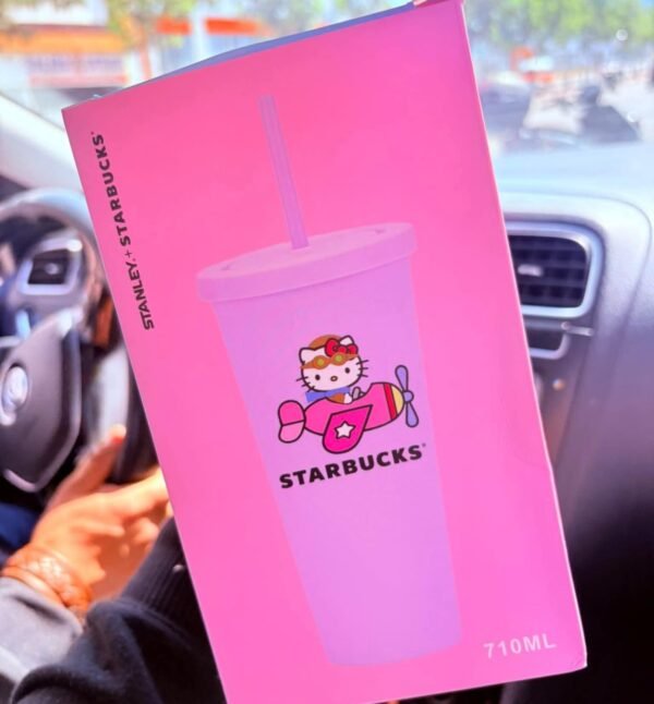 LU1218 - VASO CON POPOTE X "STITCH/KUROMI/KELLO KITTY/LABUBU" (1PZA) - Imagen 6
