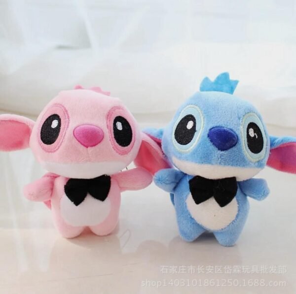 LBSL4- LLAVERO DE PELUCHE X "STITCH/ANGELA Y LABUBU" (1 PZA)