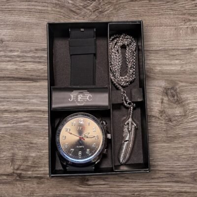 251-37 - RELOJ CON COLLAR PARA CABALLERO X JFC CON CAJA (1 PZA)