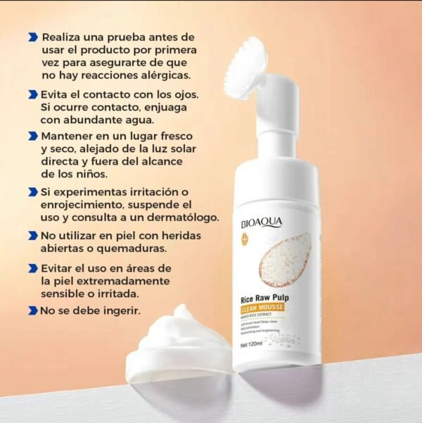 BQY51803 - ESPUMA LIMPIADORA DE ARROZ X BIOAQUA (1 PZA) - Imagen 7