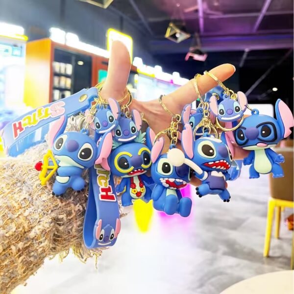 LU7831 - LLAVEROS KAWAII 3D X "STITCH" POR DECENA (10 PIEZAS) - Imagen 17