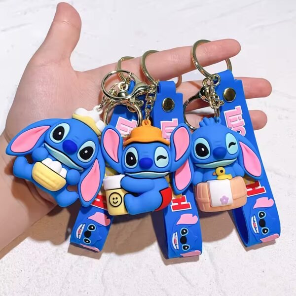 LU7831 - LLAVEROS KAWAII 3D X "STITCH" POR DECENA (10 PIEZAS) - Imagen 15