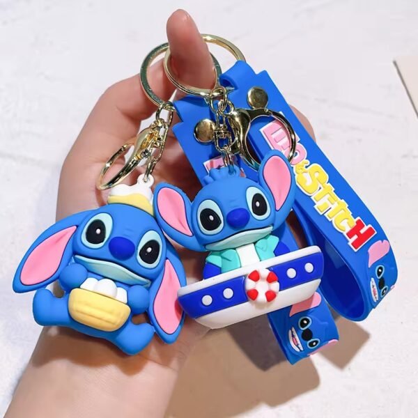 LU7831 - LLAVEROS KAWAII 3D X "STITCH" POR DECENA (10 PIEZAS) - Imagen 13