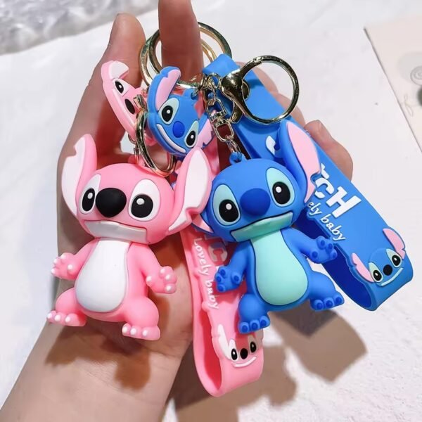 LU7831 - LLAVEROS KAWAII 3D X "STITCH" POR DECENA (10 PIEZAS) - Imagen 10