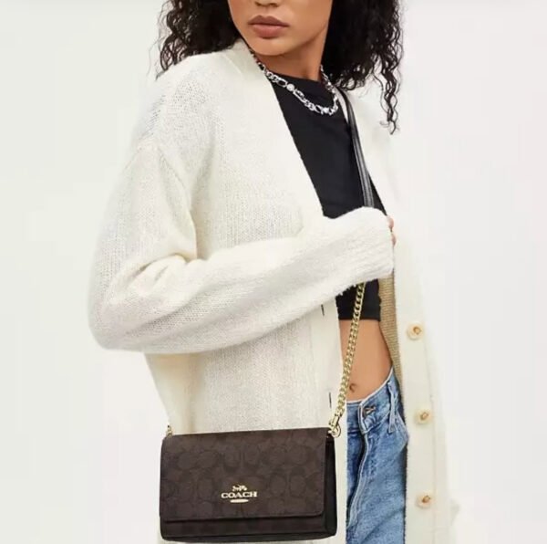 W2312 - BOLSA PREMIUM TIPO CARTERA X "COACH" CON CAJA (1 PZA) - Imagen 8