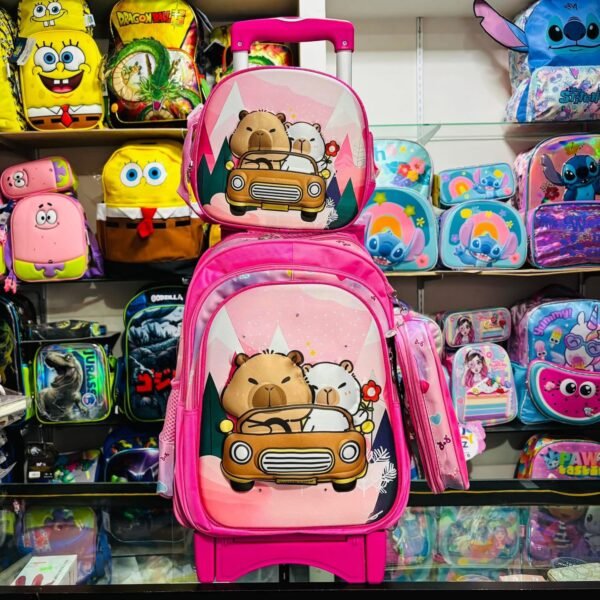 LU9387A - TRIO ESCOLAR DE MOCHILA DE PRIMARIA CON CARRITO X PERSONAJES (1 PZA) - Imagen 9