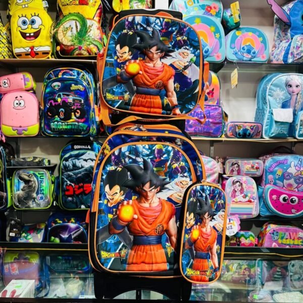 LU9387A - TRIO ESCOLAR DE MOCHILA DE PRIMARIA CON CARRITO X PERSONAJES (1 PZA) - Imagen 6