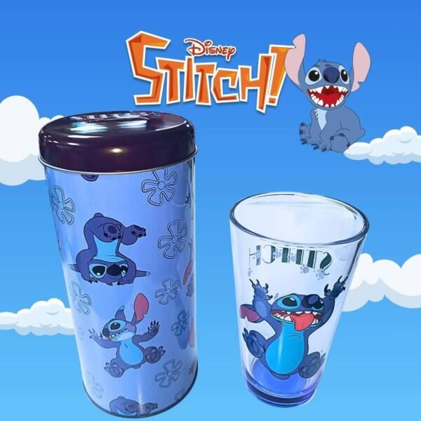 TCB043 - DUO DE VASO Y ALCANCIA X STITCH (1 PZA)
