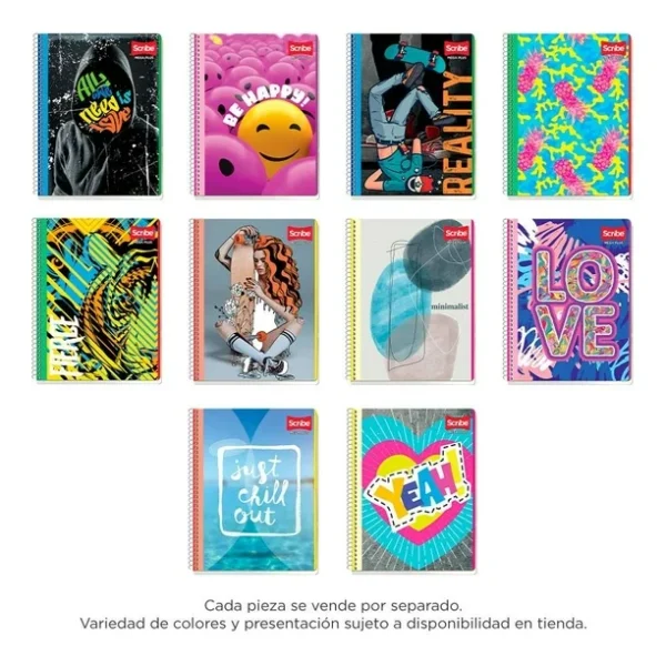 7513 - CUADERNO SCRIBE PROFESIONAL DE 100 HOJAS CON CUADRO GRANDE (1 PZA) - Imagen 13