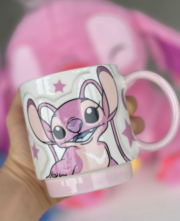 TCB083 - DUO DE TAZAS X STITCH Y ANGELA (1 DUO) - Imagen 4