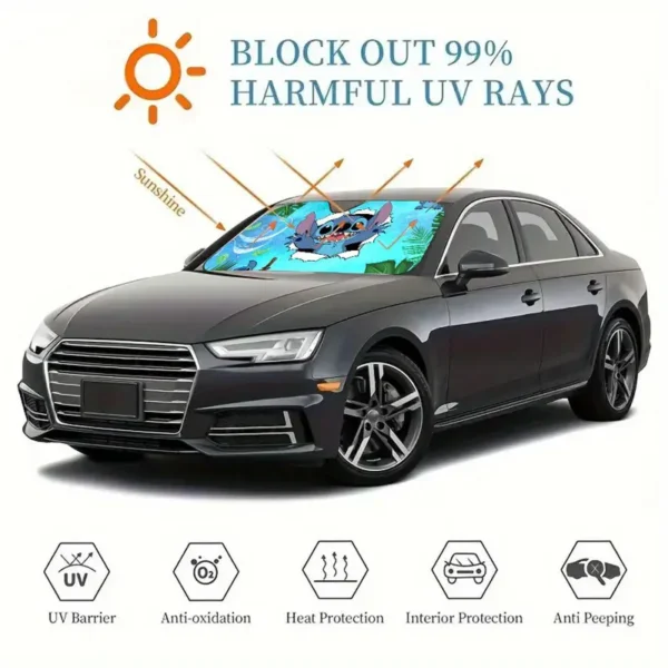 LU9392 - PARASOL DE PERSONAJES PARA AUTOMOVIL. (1 PZA) - Imagen 4