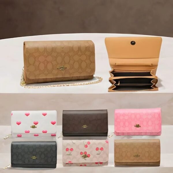 W2312 - BOLSA PREMIUM TIPO CARTERA X "COACH" CON CAJA (1 PZA) - Imagen 5